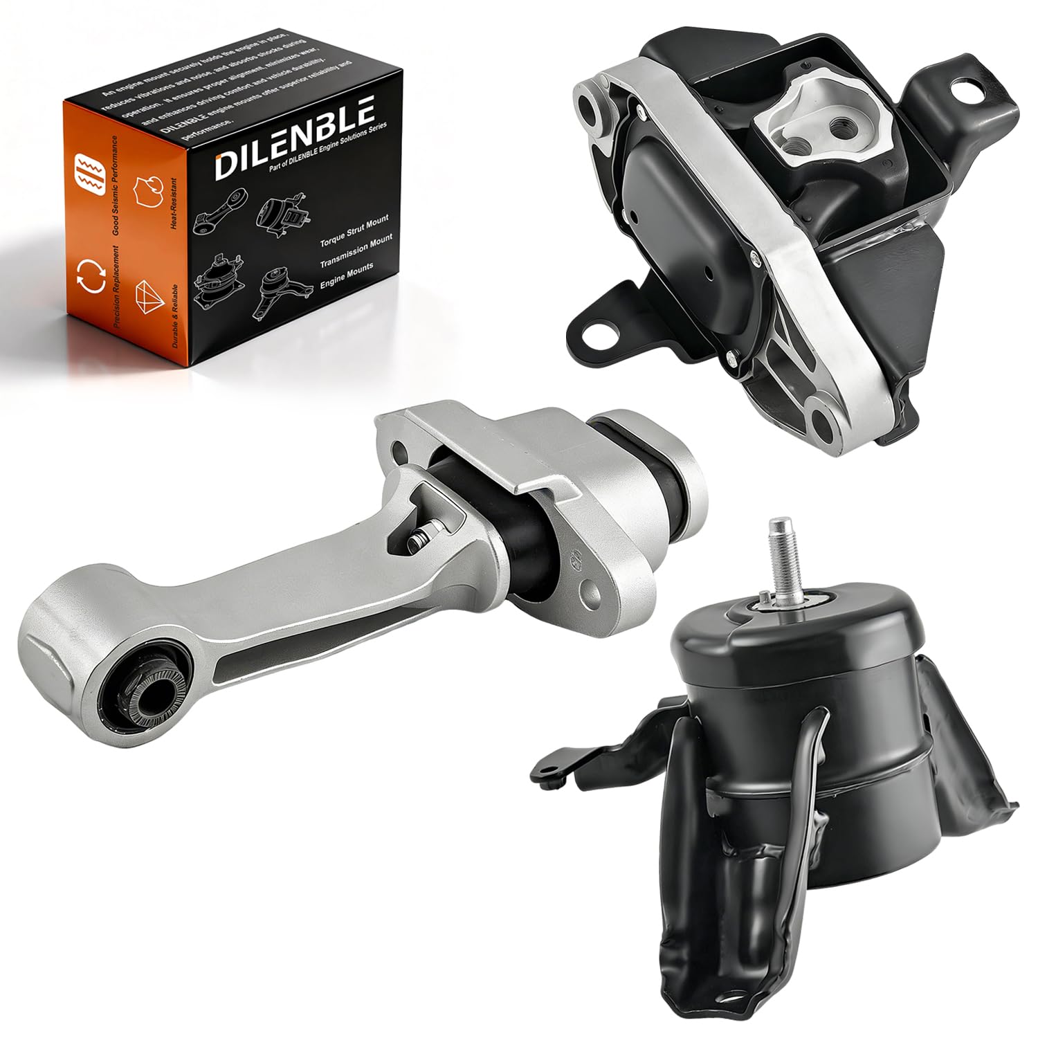 Photo 1 of Engine Motor Mount & Trans Mount Replacement for Hyundai Sonata 2015 2016 2017 2018 L4 2.4L, Engine Mount Set of 3 Replaces OE# 21810-C1020 21830-C1170 21950-C1100 A61001 A71099 A71085 EM-7210 EM-7211