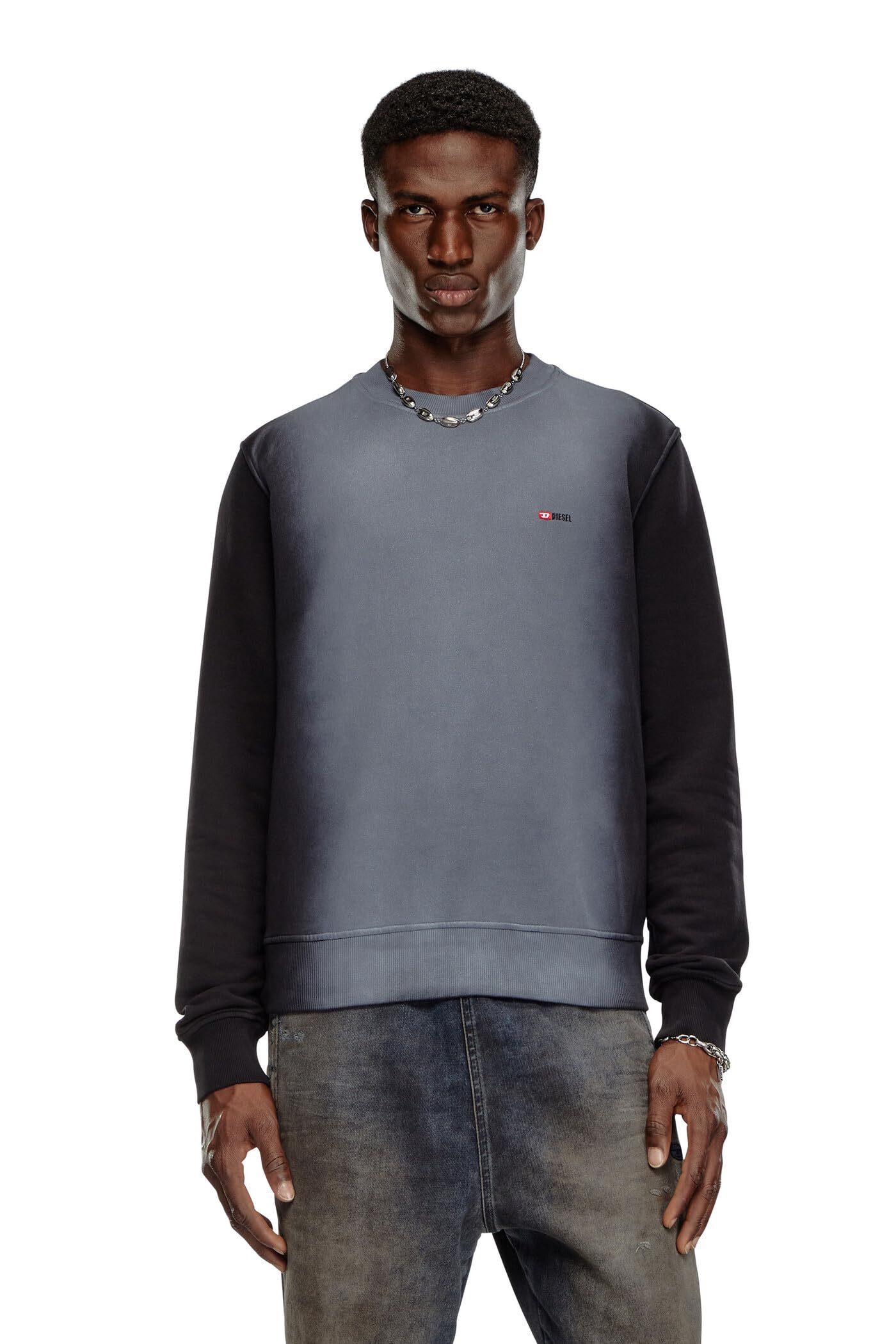 Diesel_S-GINN-K48 FELPA_SWEATSHIRT_Black_XXL Große Größen