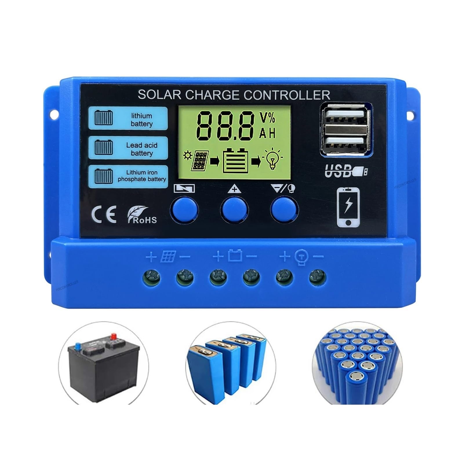 Contrôleur solaire 30A 12V 24V PIRKO : finissez-en avec les pannes de batterie