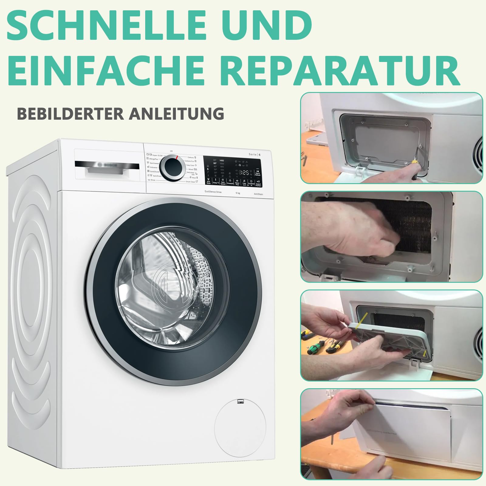 Wartungsklappe geegnet für Trockner Bosch Semens 00646776 Klappe