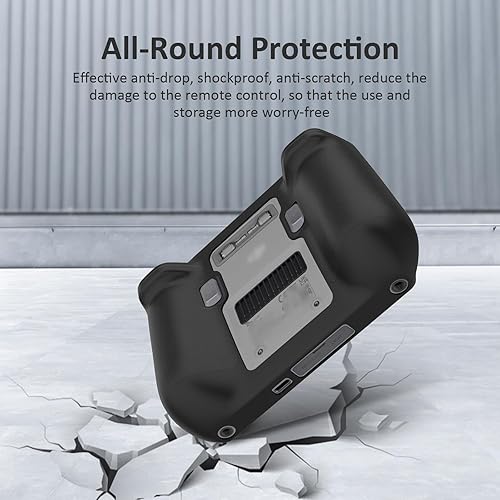 Miniatura 4 de Writiany - Funda protectora de silicona para DJI RC, funda protectora para DJI Mini 3  Mini 3 ProDJI Mavic 3 Classic Accesorios (negro)