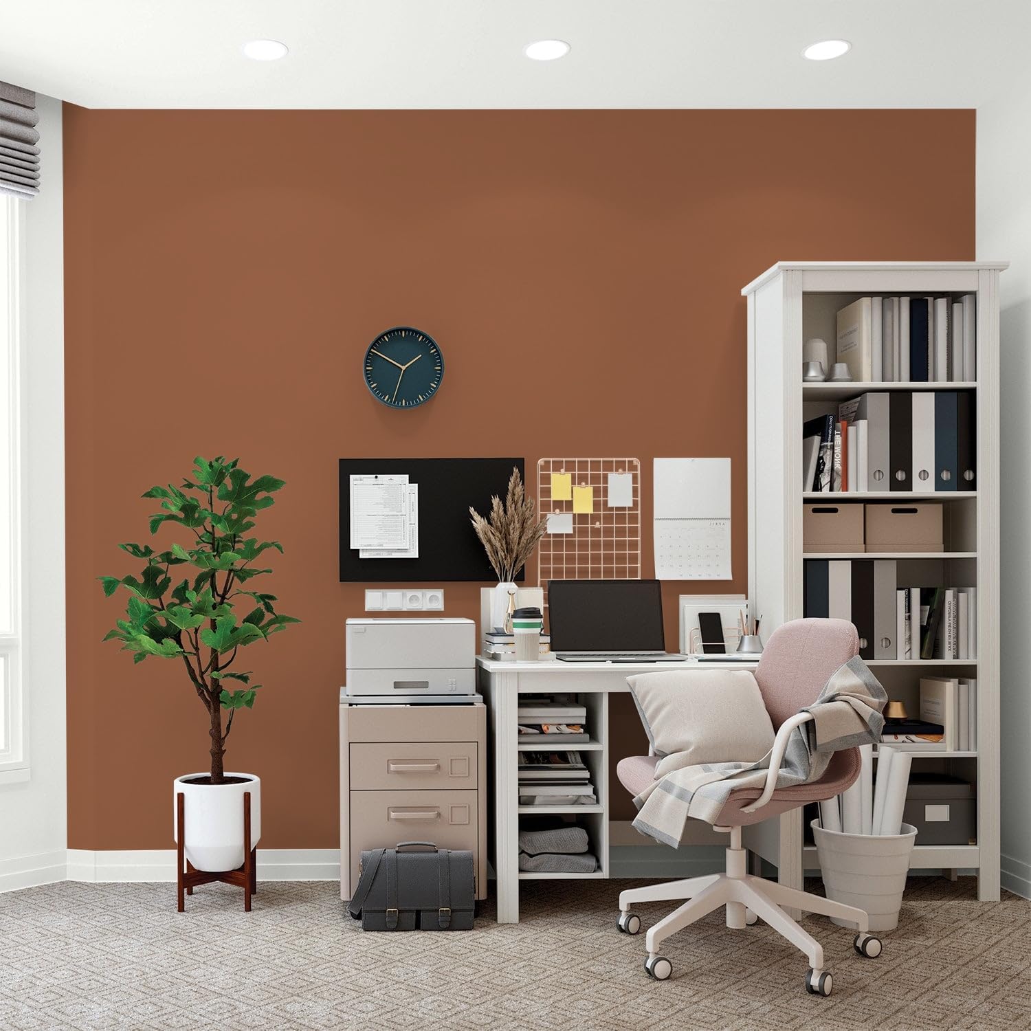 Glidden Interior Paint + Primer: Brown/Cinnamon Spice, One Coat, Flat, 1-Gallon