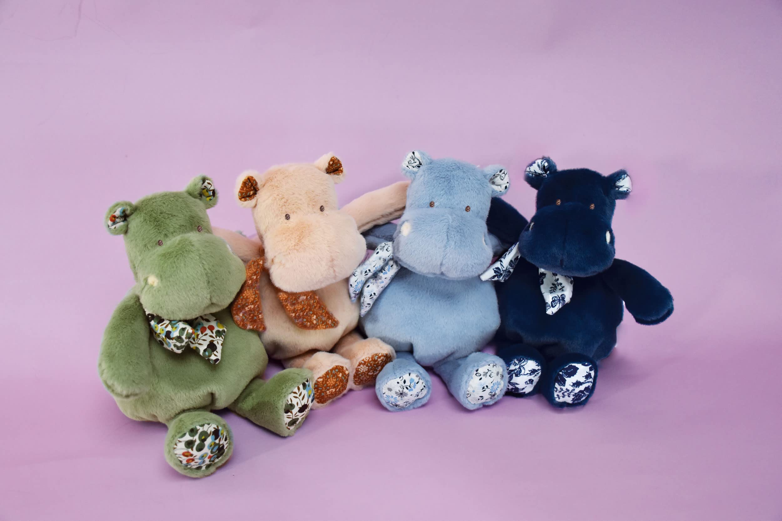 Histoire d'ours - Peluche Ippopotamo - Hippo - Ocra - 25 cm - Peluche