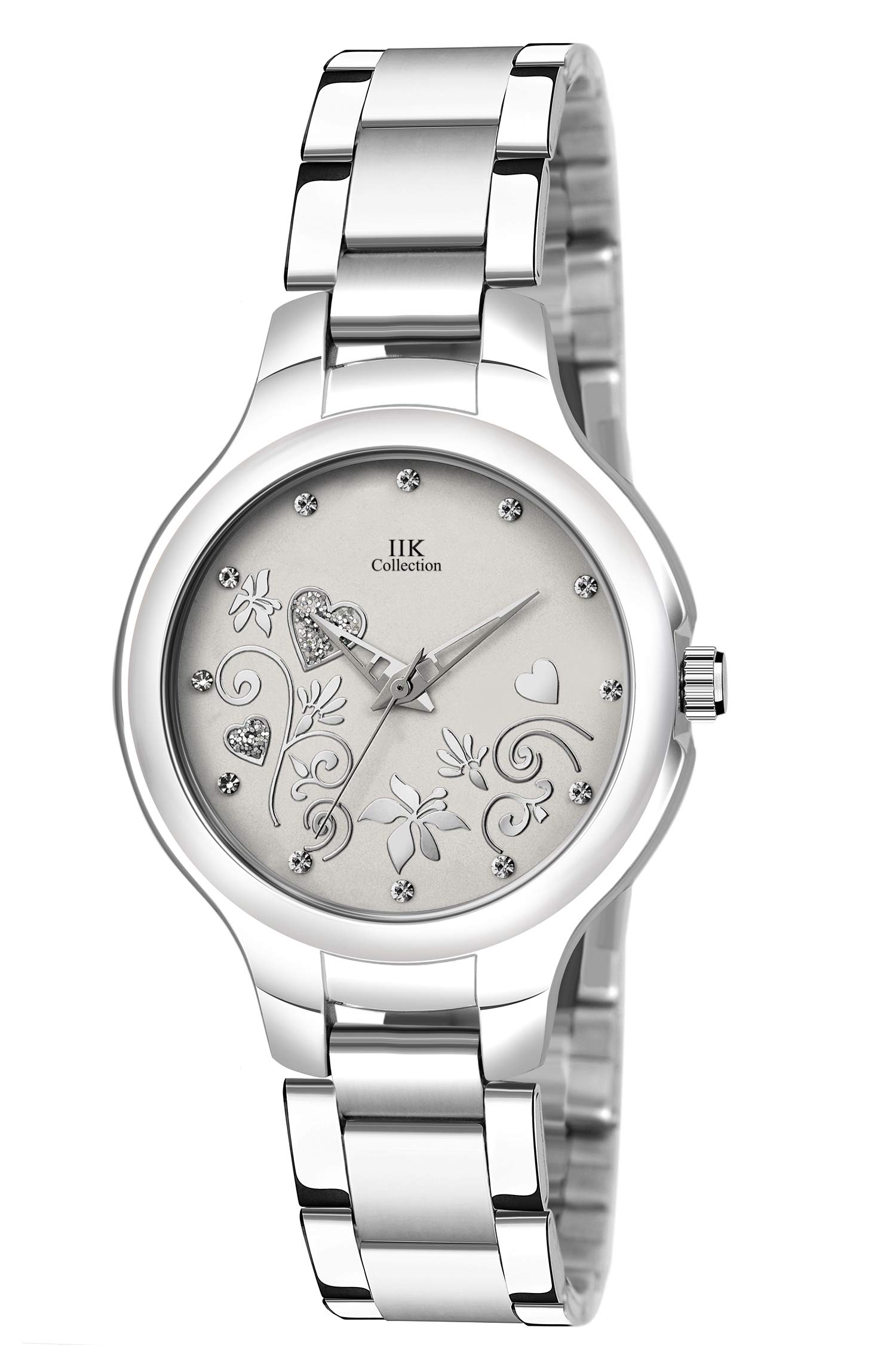 IIK COLLECTION Analogue Silver Dial Silver Bracelet Girls & Womens Wrist Watch (IIK-3041W) (B08QW35886) Amazon Price History, Amazon Price Tracker
