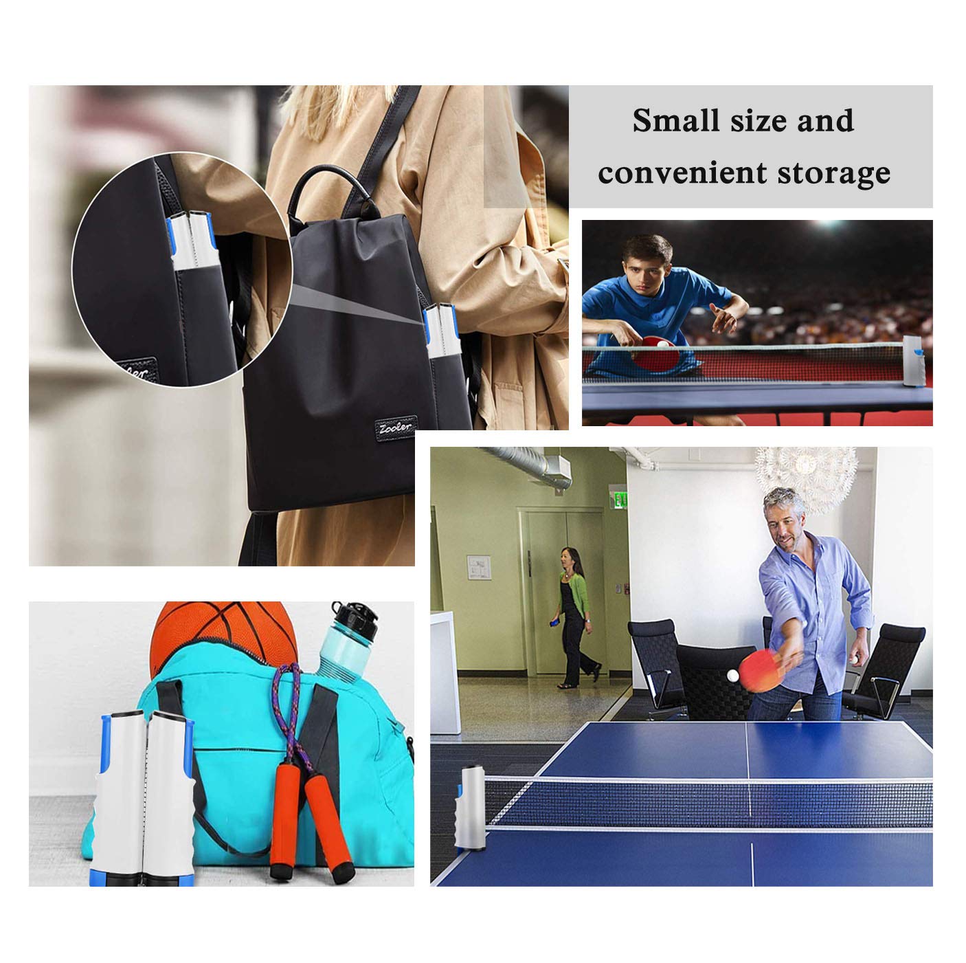 YOUYIKE Juego de Tenis de Mesa Portátil para Entrenadores, Niños, Adultos y Profesionales