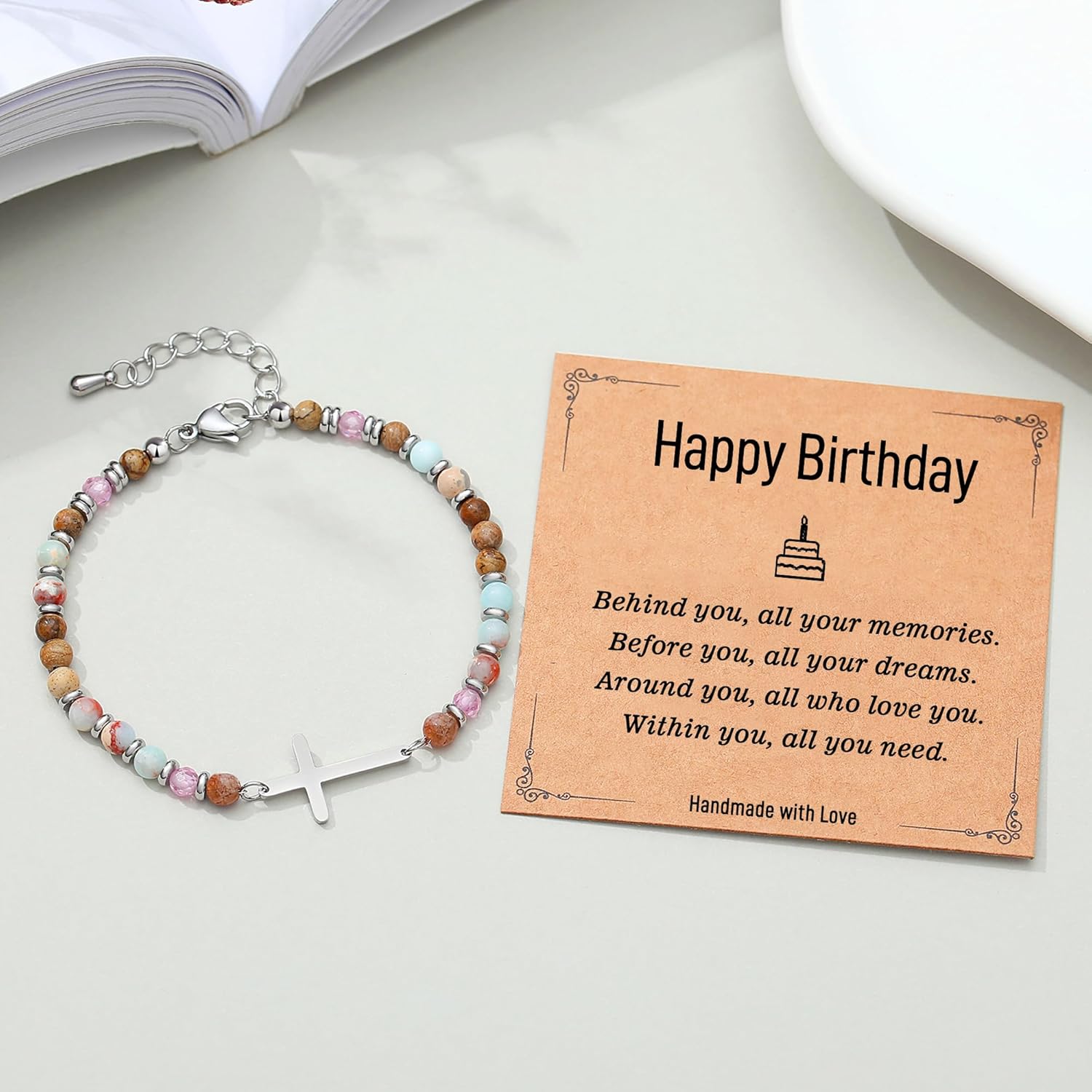 Christian Cross Bracelet for Women - Valentine's Day Gifts for Her, 13th to 60th Birthday Gifts for Women | Christmas/Graduation/Easter Gift, Religious Jewelry - Image 5