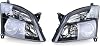 Clear glass headlight black