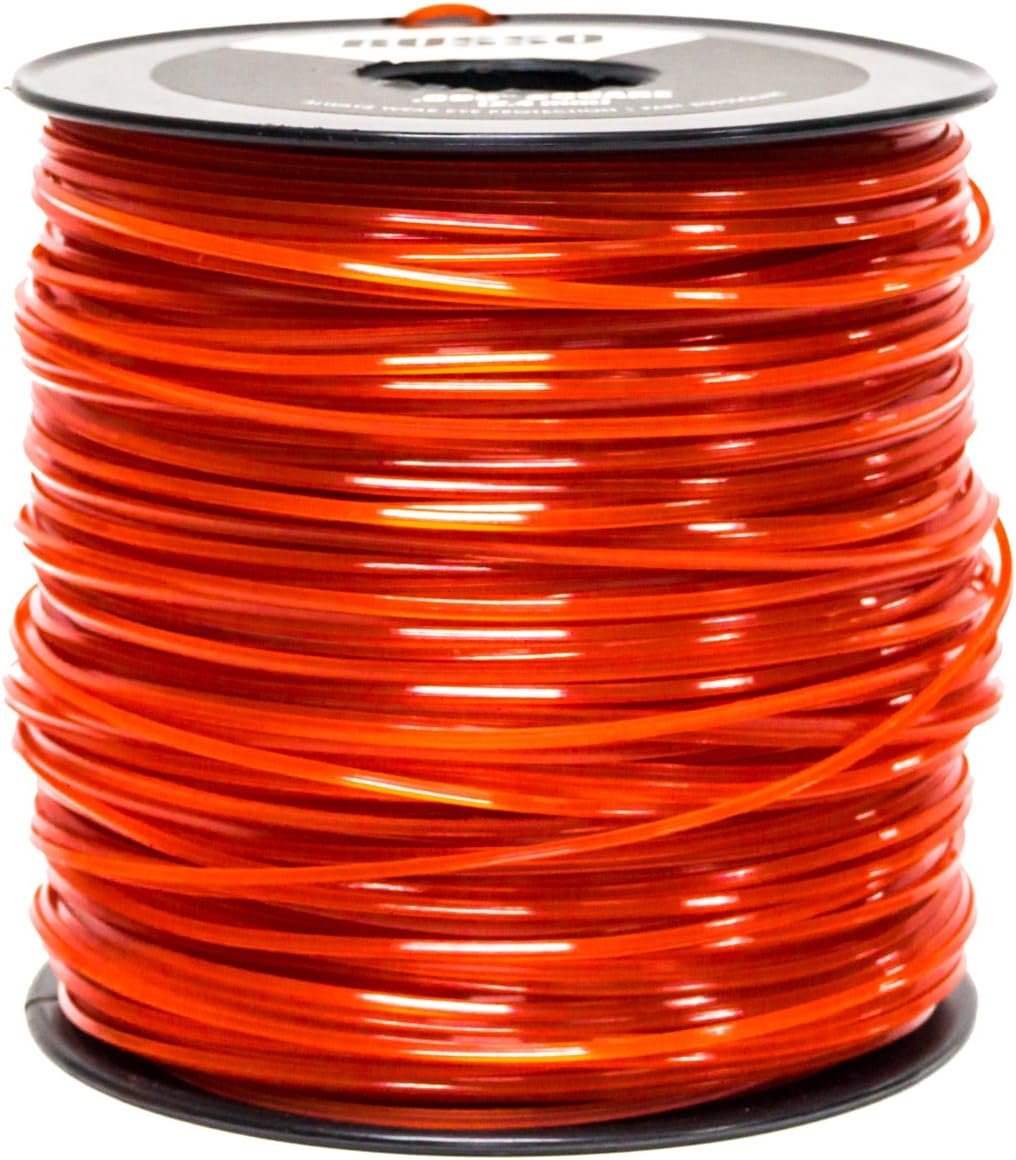 2PK 5lb .095 Square Red Commercial Trimmer Line Spool Roll Fits Echo Stihl