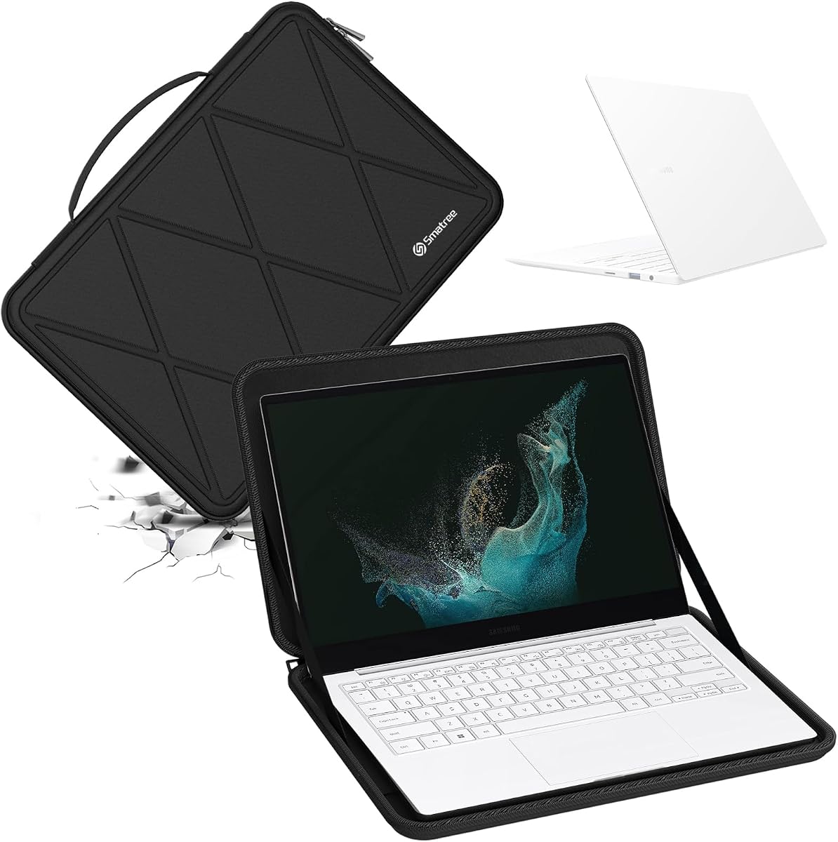 Smatree Hard EVA Protective Sleeve for 15.6 inch Samsung Galaxy Book 2 Pro | Compatible for Samsung Galaxy Chromebook Plus, LG gram 15/15.6 inch, LG gram Superslim OLED, ApoloSign NJP1561P (X8270)