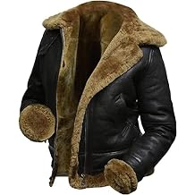 Womens B3 Bomber Jacket RAF Aviator Pilor Genuine Sheepskin Leather Jacket Removable Hoodie