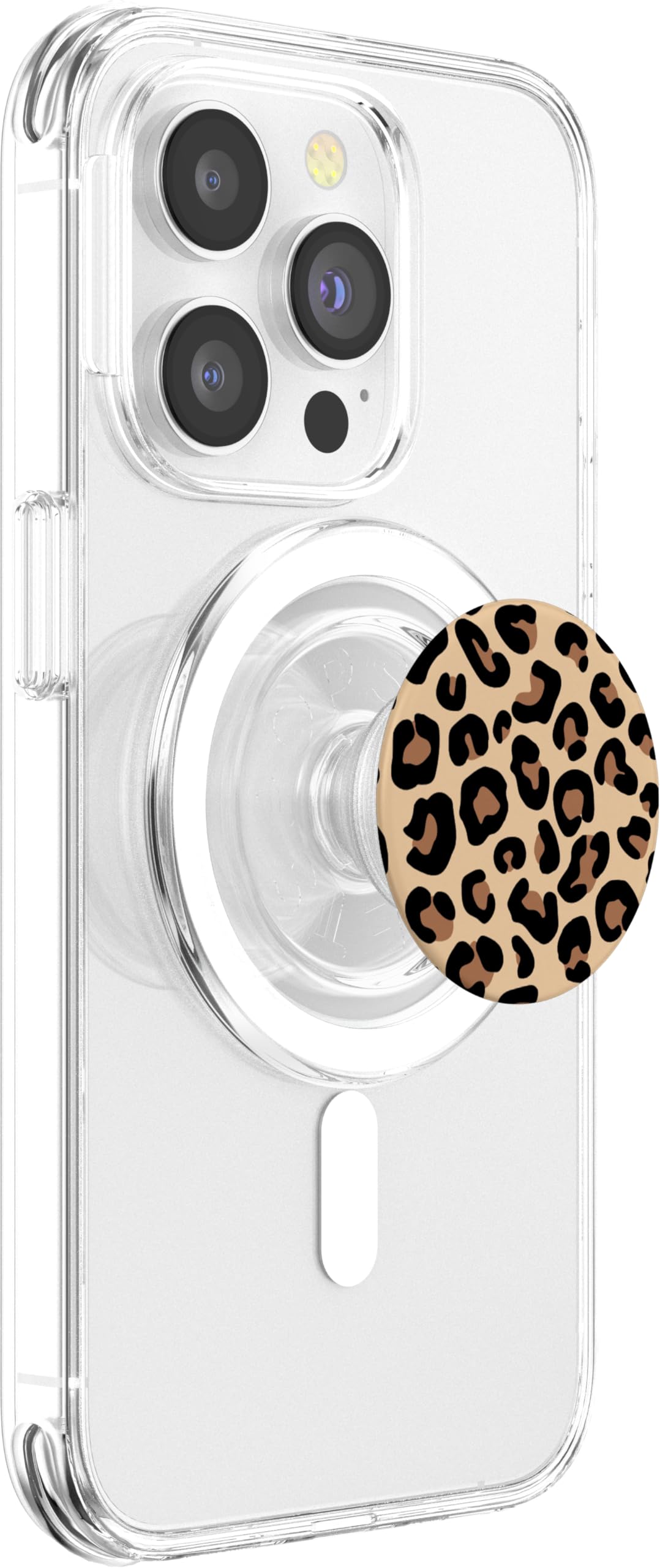 Leopard Balloon Dog Phone Grip, Cheetah Print PopSocket, Pink - View #7