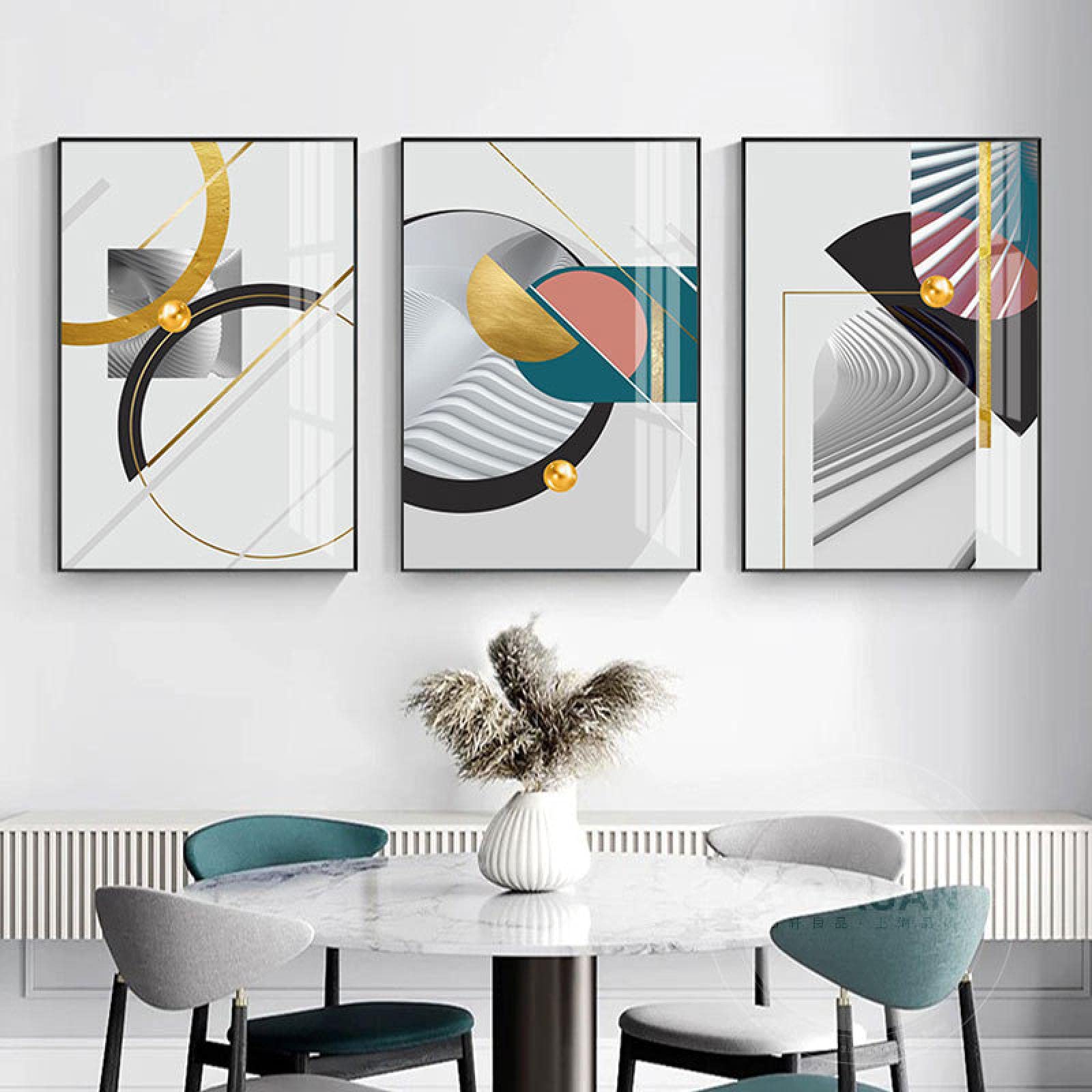 Peinture Moderne Abstrait Toile Pour Salon Rénovation Murale Chic