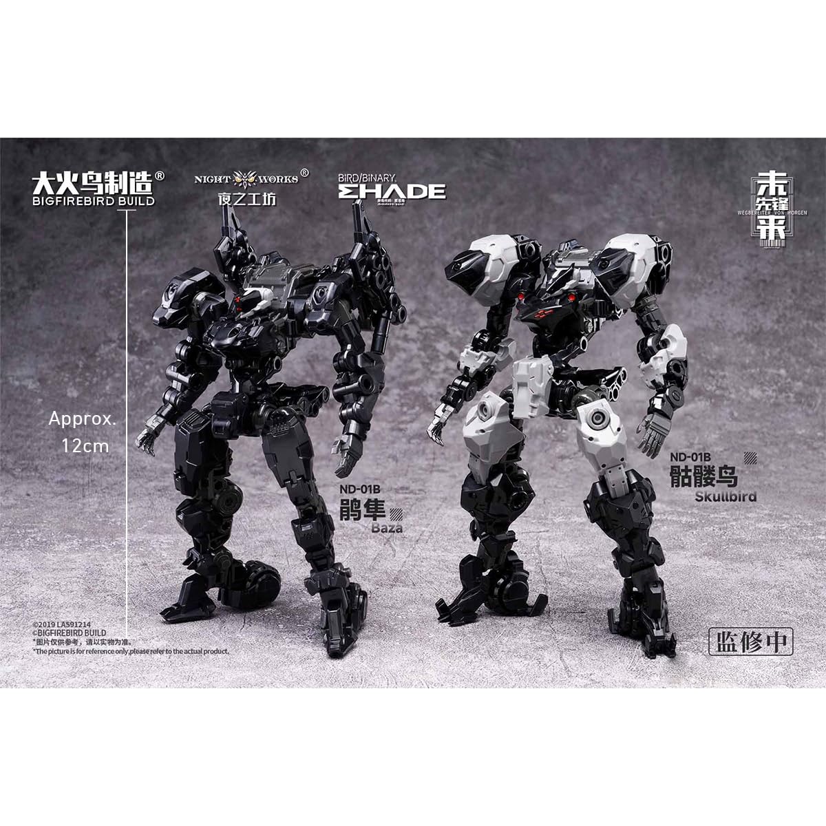 HIPLAY BigFireBird Future Vanguard Skull Bird & Kestrel (ND-01B) Zestaw Modelarski Do Składania w Skali 1/60