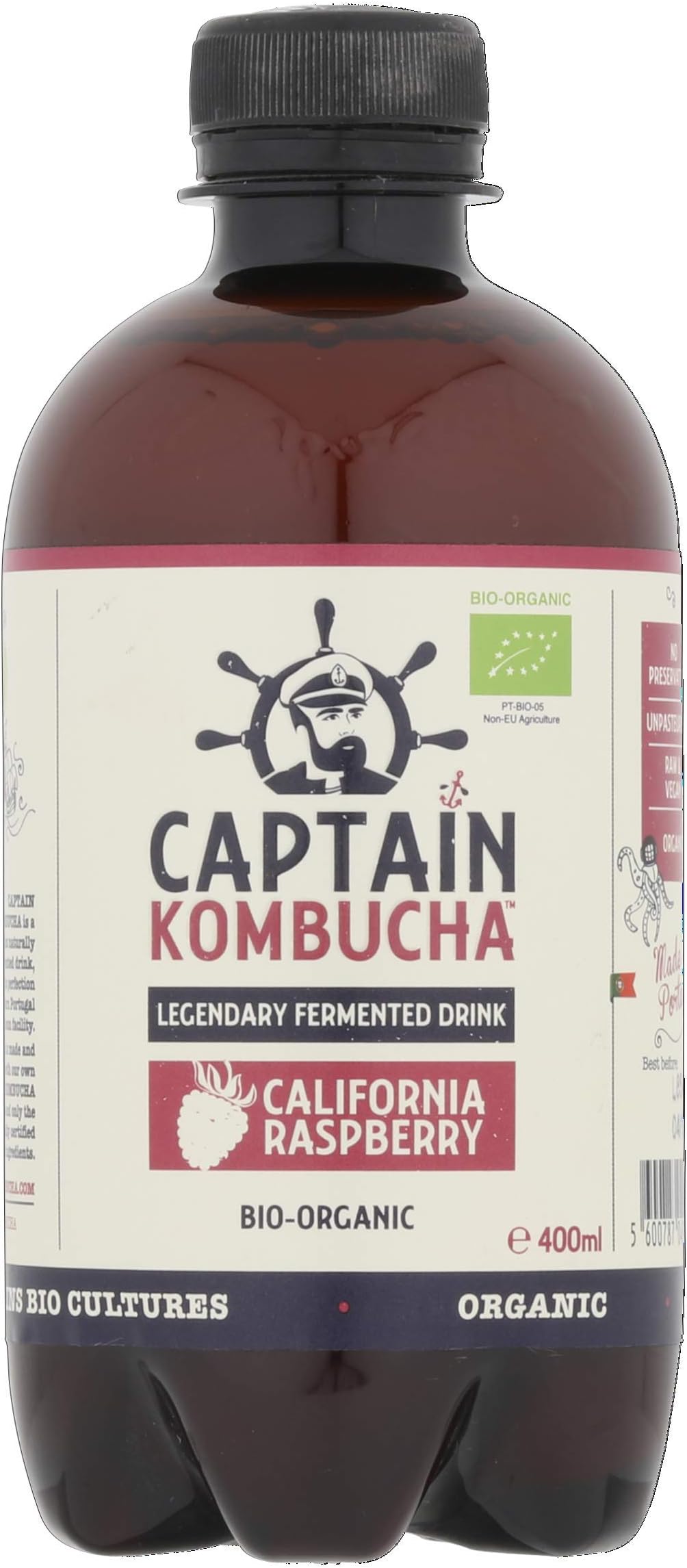 Captain Kombucha Captain Kombucha - California Raspberry 400ml