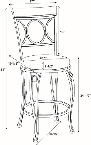 Miniatura 14 de Linon Taburete giratorio de 24 pulgadas con círculos Marrón,2-Marrón,https://www.amazon.com/dp/undefined