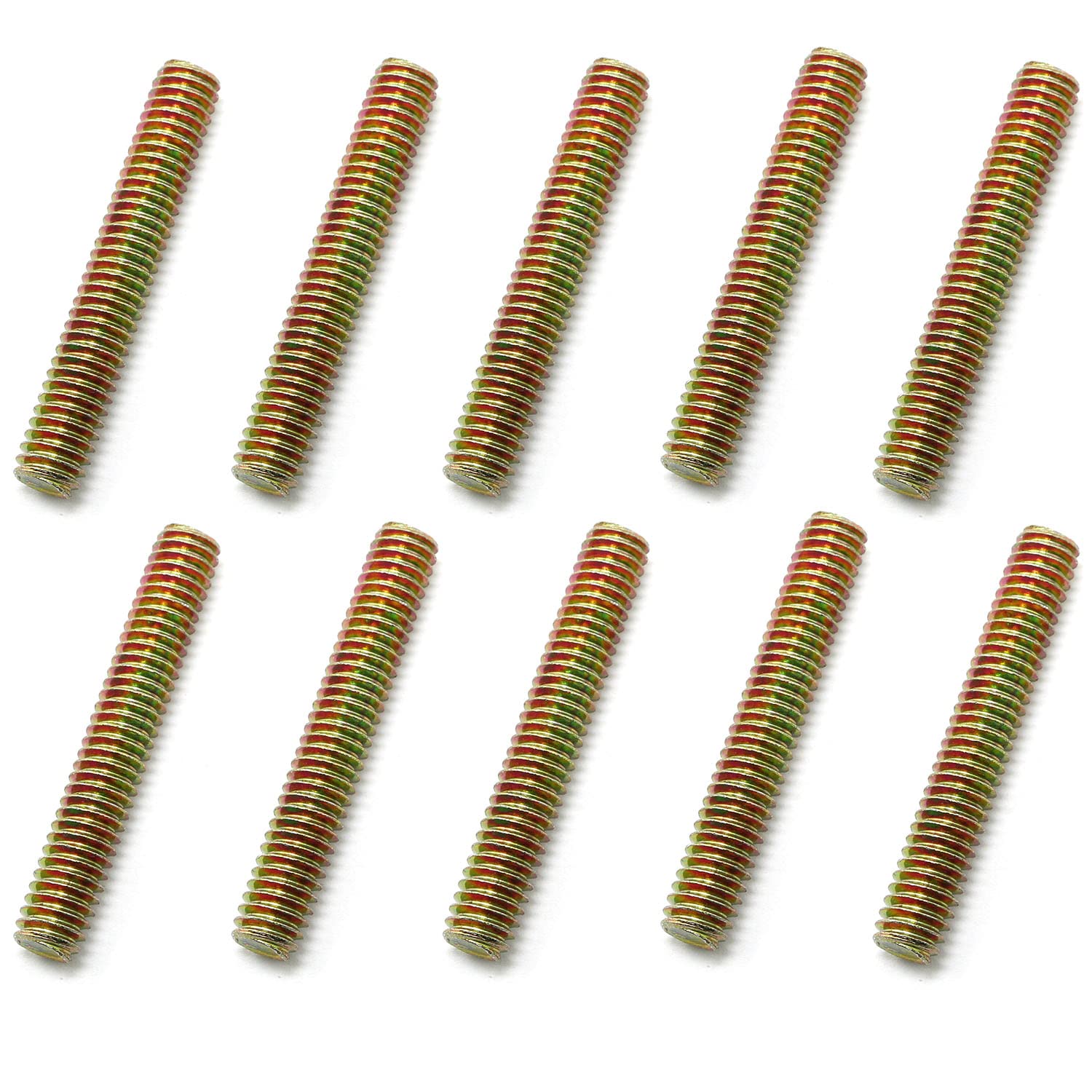 WELWIK 10pcs Fully Threaded Rods Bar Studs, 5/16"18 Thread Size, 2