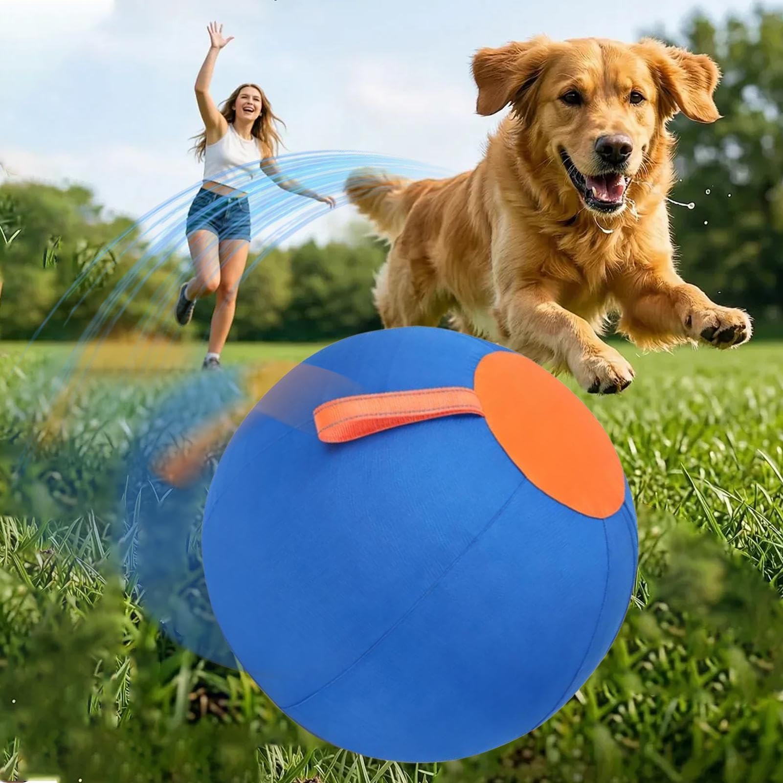Pelota De Pastoreo Para Perros Resistente A Desgarros, Inflable, De | Pelota Juego Mascotas Juguete Adiestramiento Canino para Parque Deportivo Patio Trasero Patio Jardín Césped
