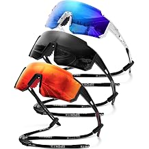 Polarized Sport Sunglasses for Men and Women, Lightweight TR90 Sun Glasses with UV Protection for Cycling Running