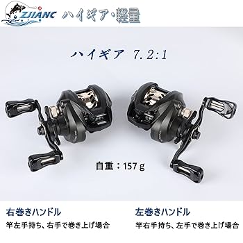 【新品未使用】SeaKnight ベイトフィネスリール ギヤ比 7.2:1 右 Amazon | SeaKnight RED Fox ベイトリール, HG/XG/BFSギア比7.2