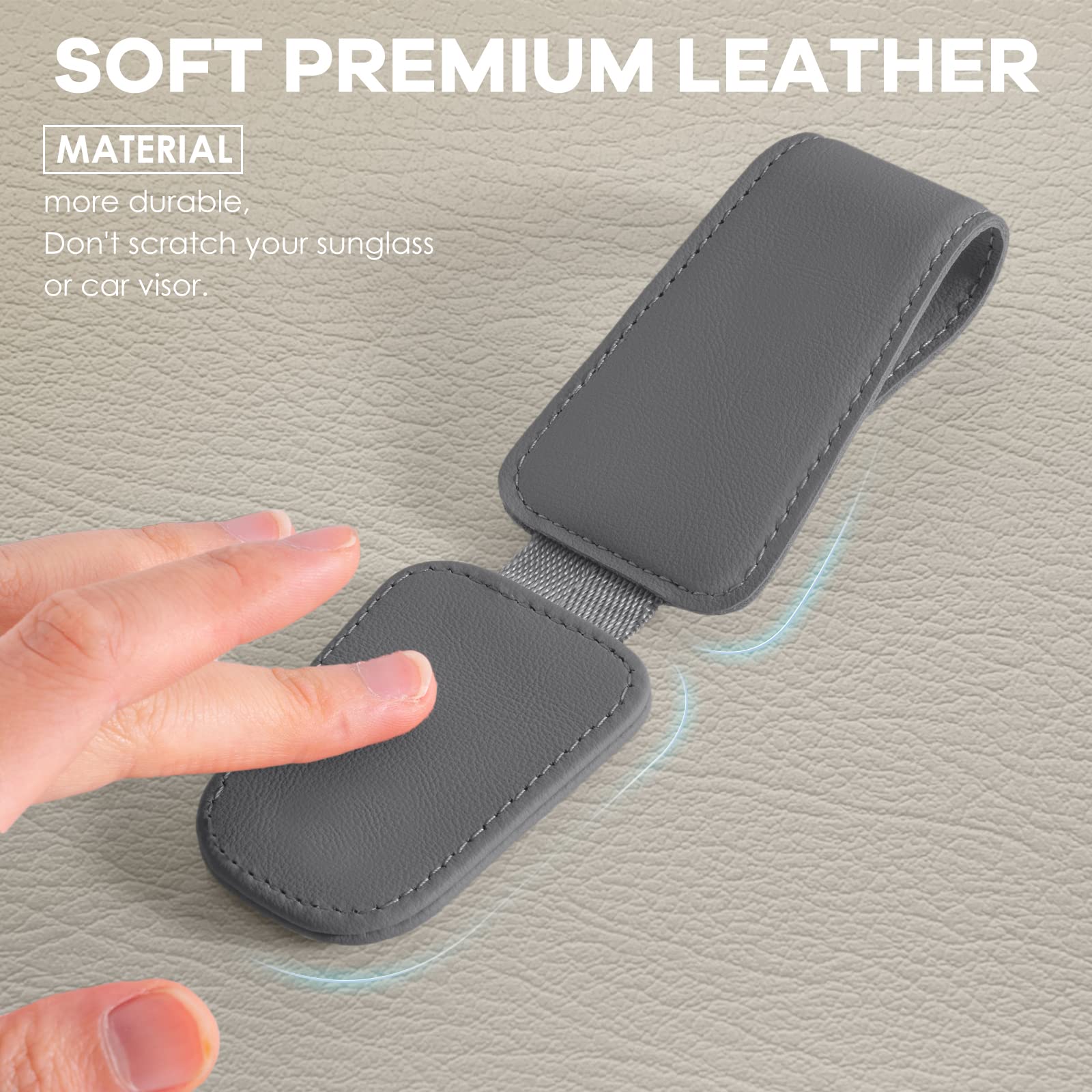 2 pezzi porta occhiali da sole chiusura magnetica visiera per