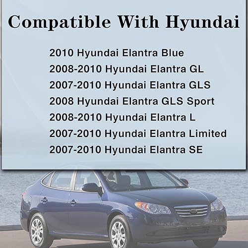 Miniatura 7 de CarPartsDepot Soporte de radiador compatible con Hyundai Elantra HY1225152 641012H000 2007-2010