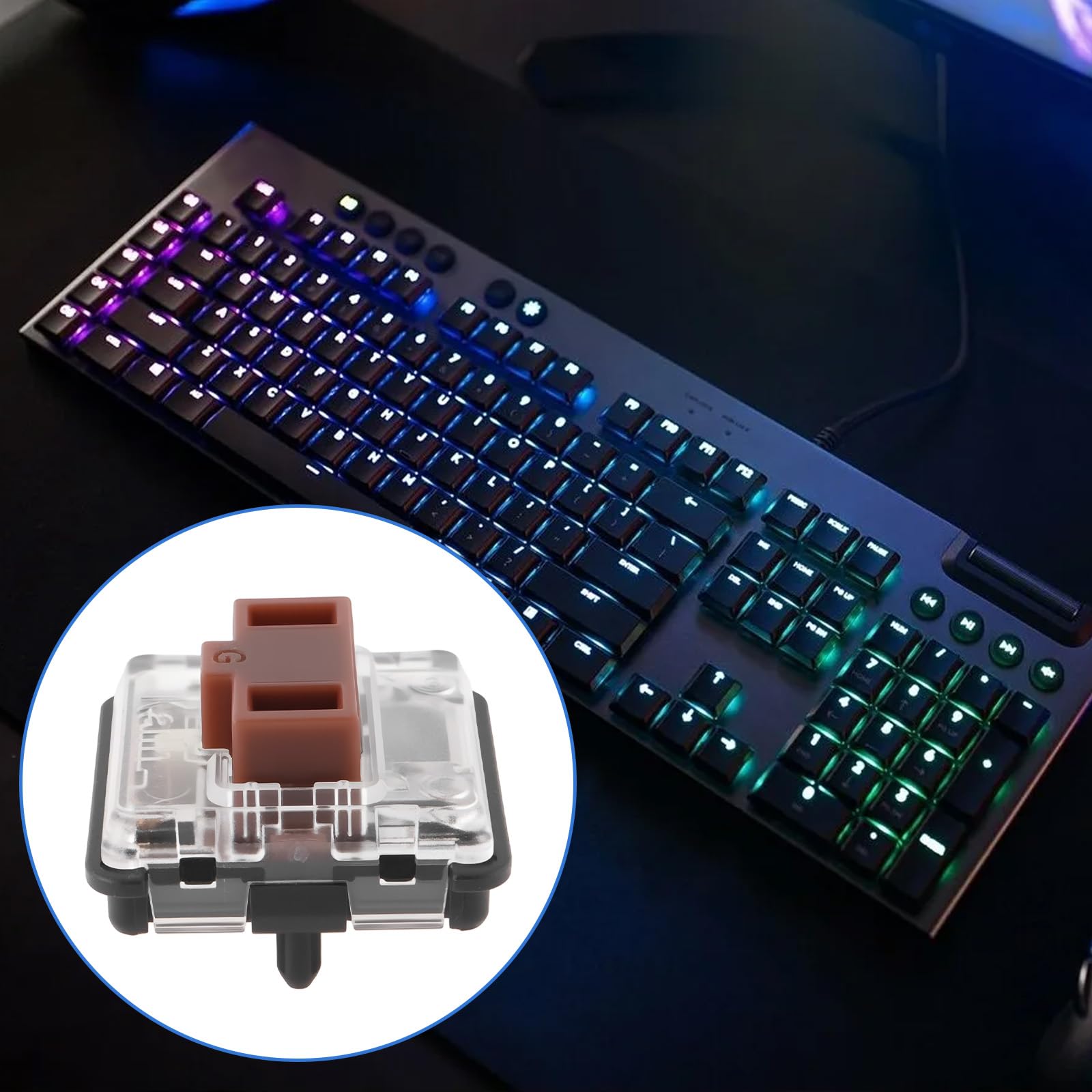 4 przełączniki klawiatury kompatybilne z Logitech G815 G915 G913 G813 brązowe