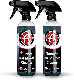Adam's Polishes Rubber Mat & Liner Cleaner 2-Pack Protectant & Rubber Floor Mat Cleaning Solution for Car Detailing, Deep Cleans & Restores Mats, Truck Bed Cargo Liners