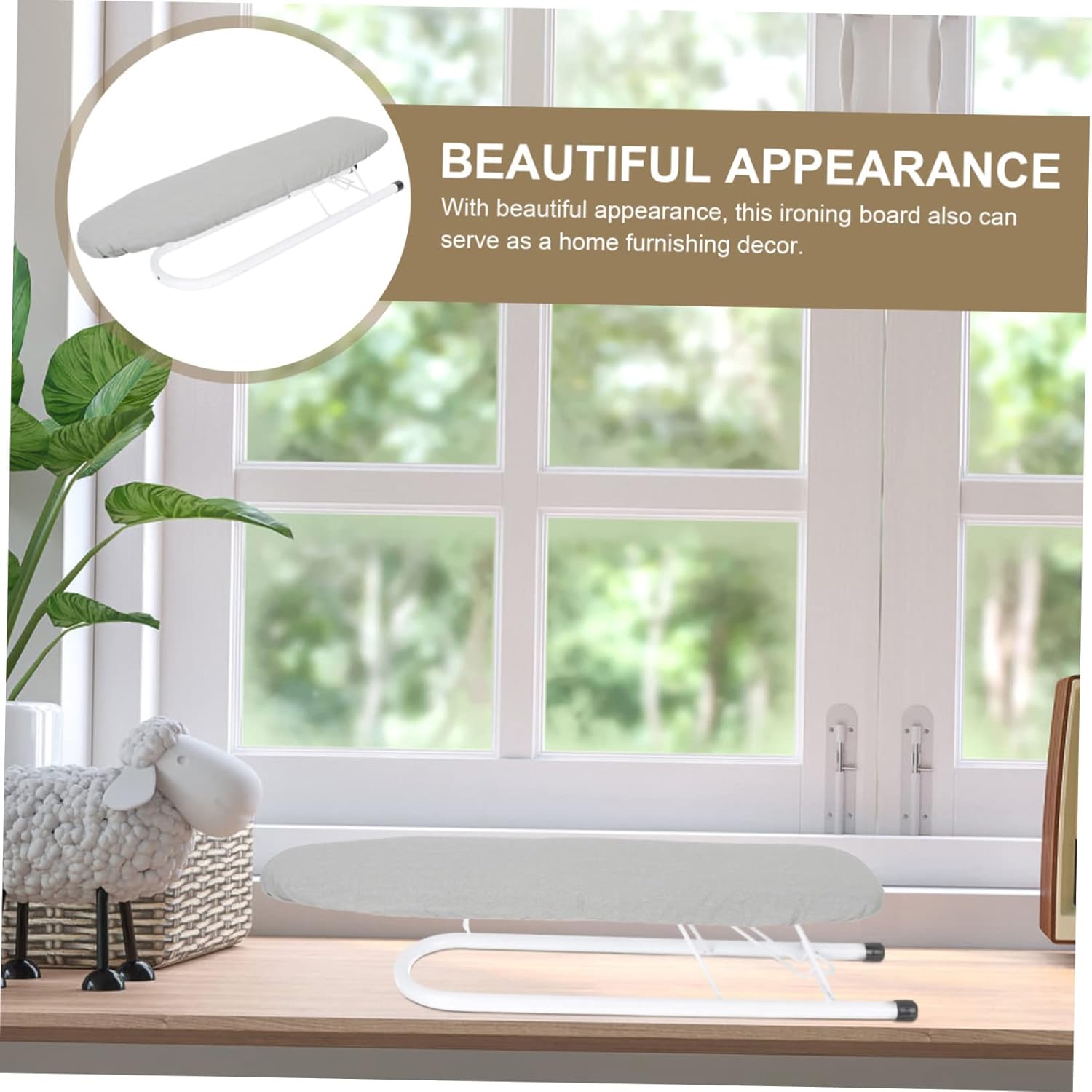 Compact Foldable Ironing Board Ironing Stool for Home Use Space Saving Design for Apartments and Strong and Stable Support for Living Rooms and Laundry Rooms