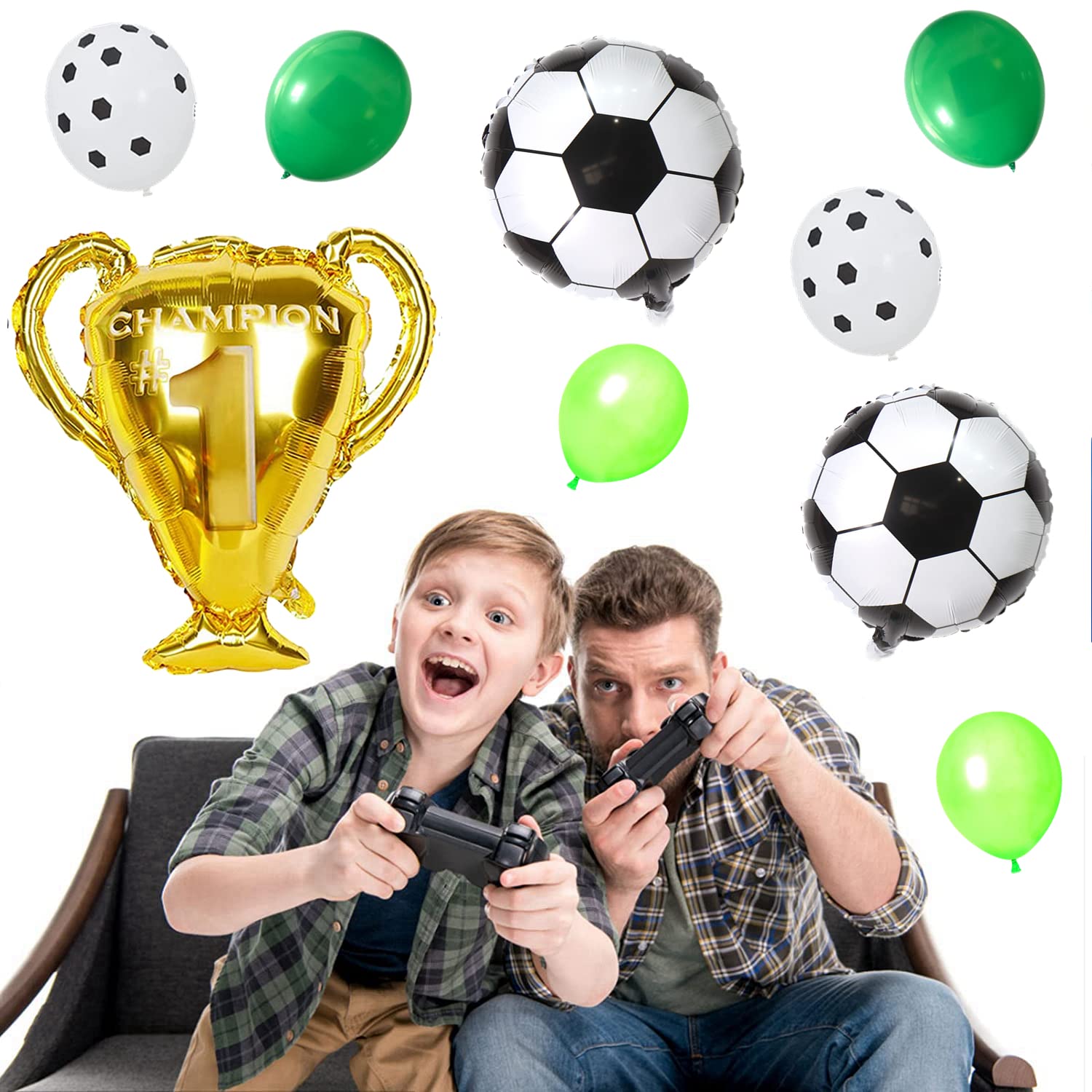 48 Pièces Thème Football Cadeaux Enfants - Crayons, Gommes, Bracelets & Balles Stress