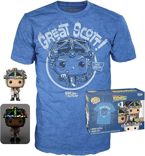 Funko Pop! & Tee Regreso al futuro - Doc con casco, Adulto S
