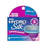 Schick Hydro Silk Moisture Razor Blade Refills, 4 Count | 5-Blade Moisturizing Razors for Women | Womens Moisturizing Razor Refills