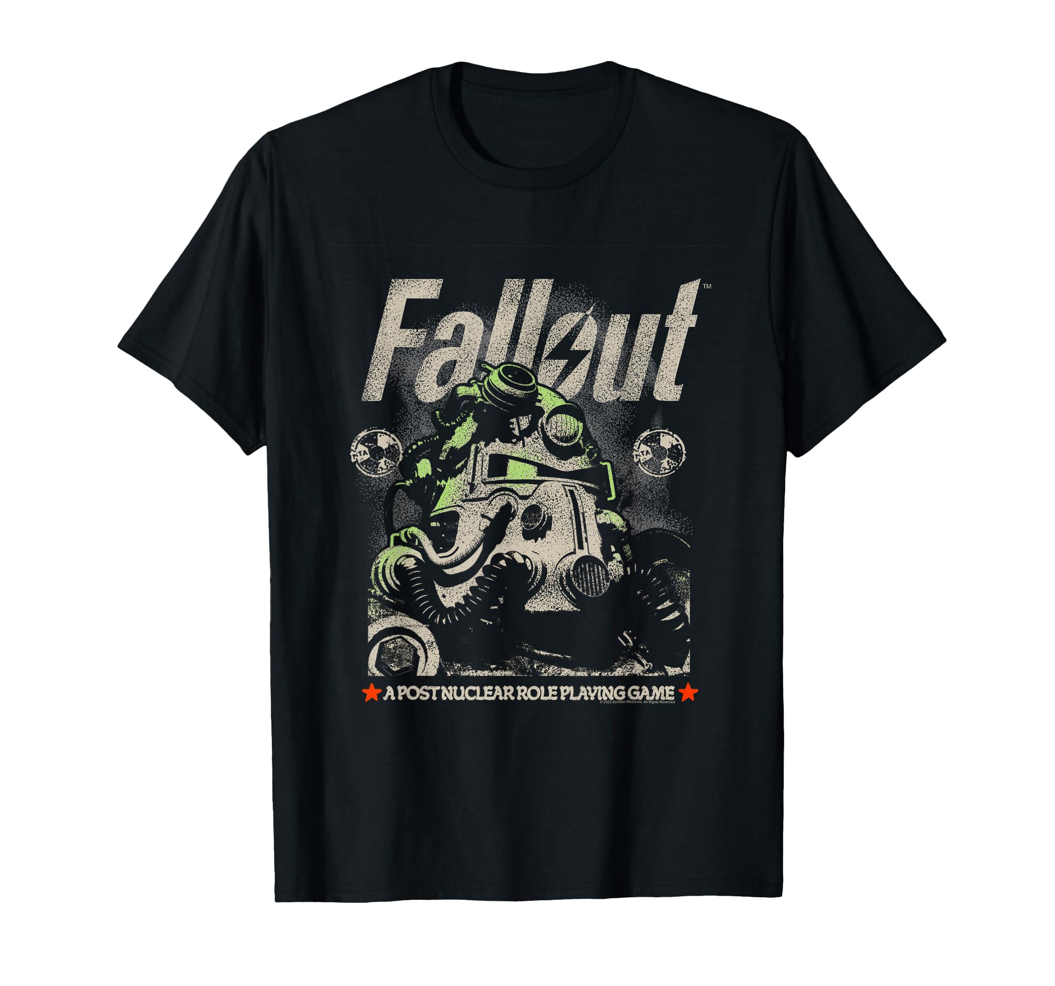 Fallout Video Game Distressed Character Portrait T-Shirt