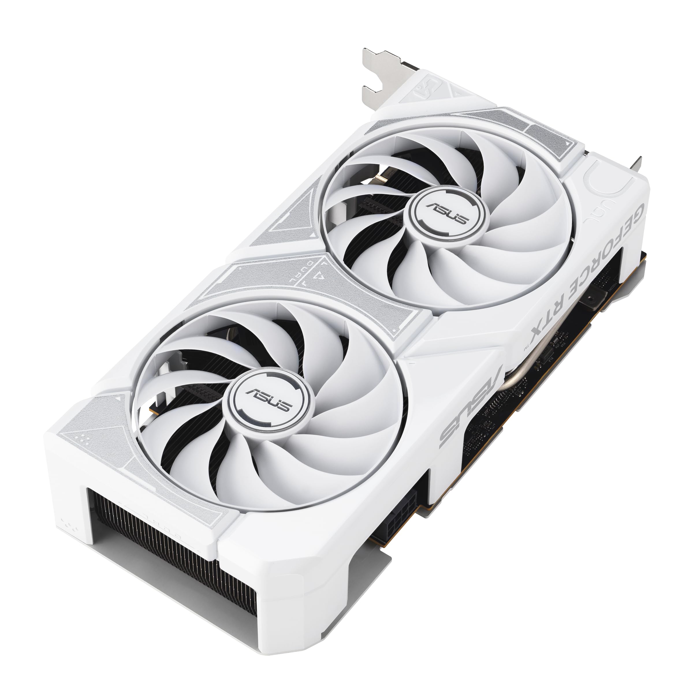 ASUS Dual GeForce RTX 5060 8GB GDDR7 White Edition (PCIe 5.0, 8GB GDDR7, DLSS 4, HDMI 2.1b, DisplayPort 2.1b, 2.5 Ranuras, diseño de Ventilador de tecnología axial, tecnología 0dB, BIOS Dual y más)
