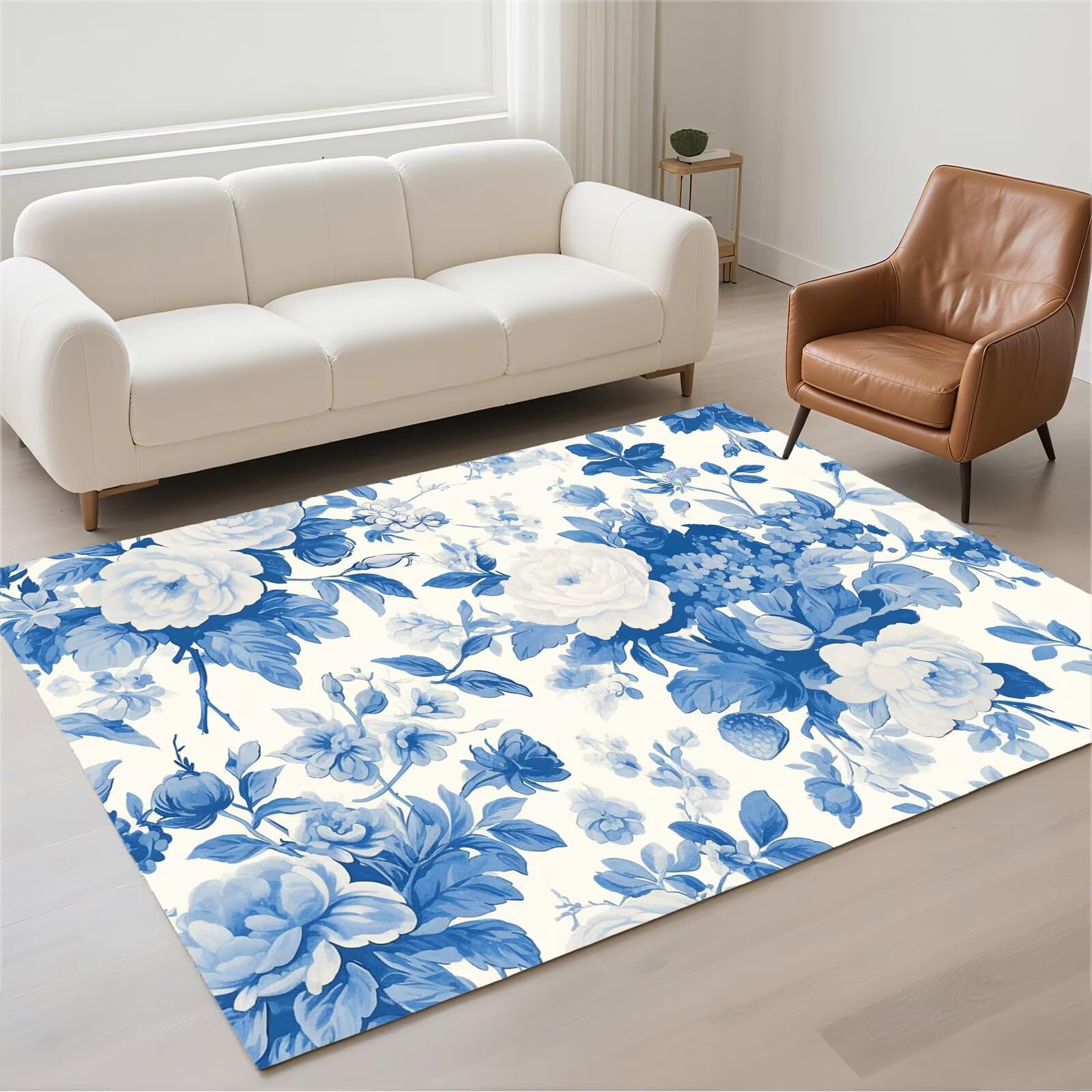 Tapis salon imperméable grand tapis lavable antidérapant chambre