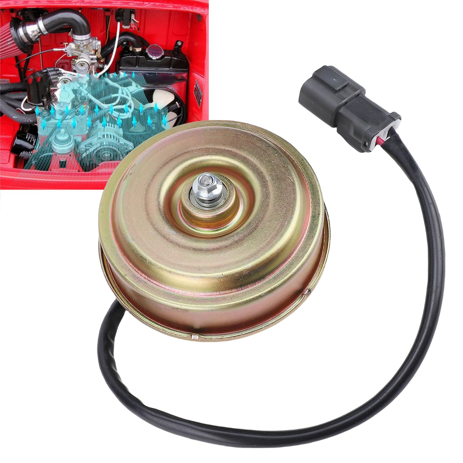 Gugxiom Motore Ventola Radiatore K7711-85220 Motore Ventola di Raffreddamento Condensatore di Ricambio per RTV1140CPX UTV, di Raffreddamento in Alluminio per Veicoli Agricoli