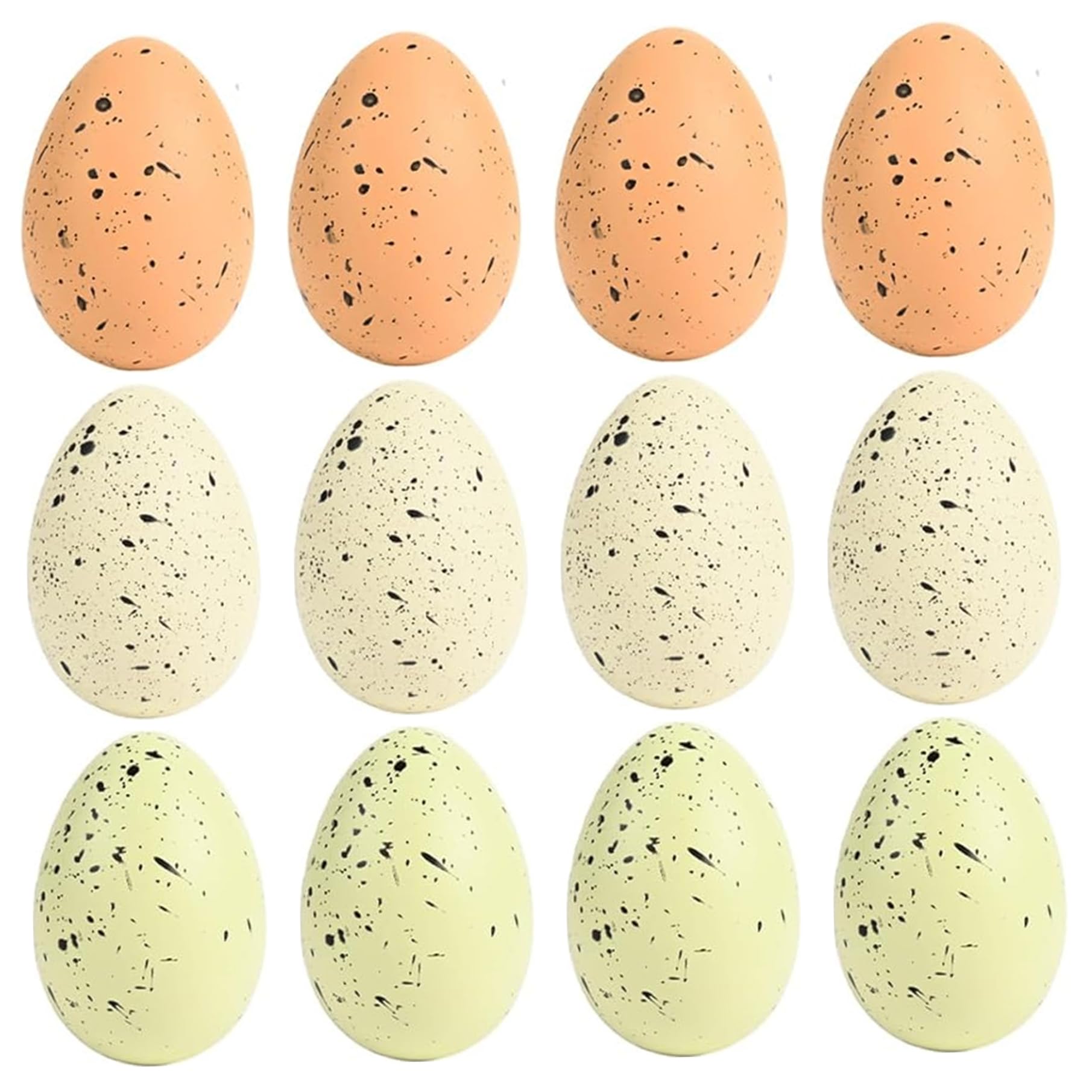 12Pcs Speckled Easter Eggs, 2.4 in Artificial Easter Egg Decor Vase Filler for Wreath Centerpiece DIY Basket Fillers Table Decorations Speckled Eggs, Egg, Decor