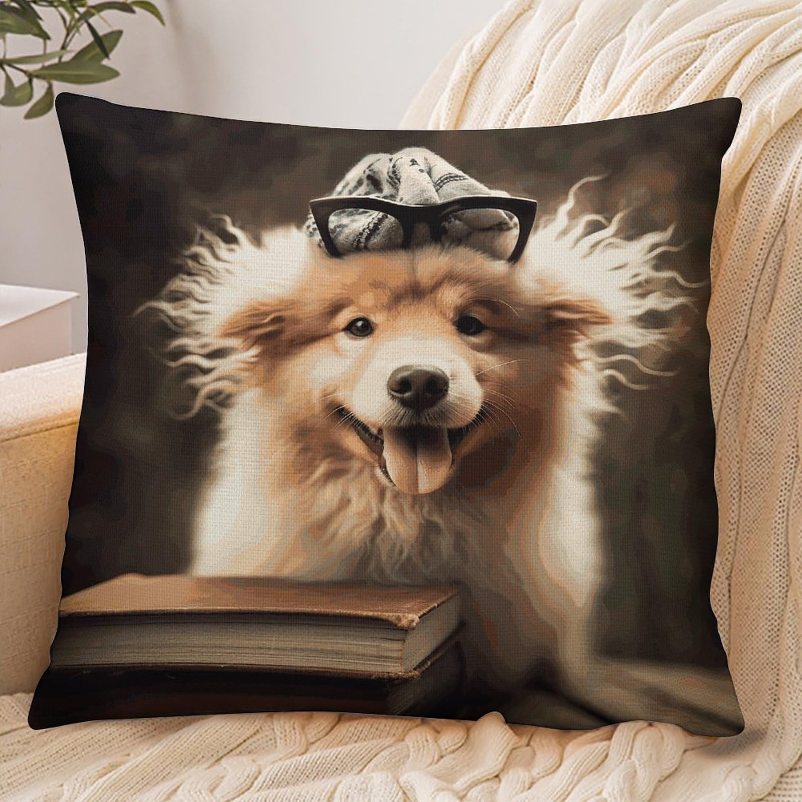 Fekiloot Style Funny Animal Dog Pillowcase Pillow Sham Pillow Case