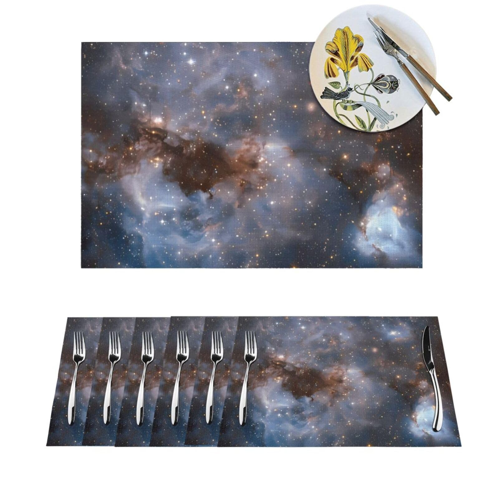 Sets de table en PVC lavables et résistants à la chaleur lot de 4 antidérapants