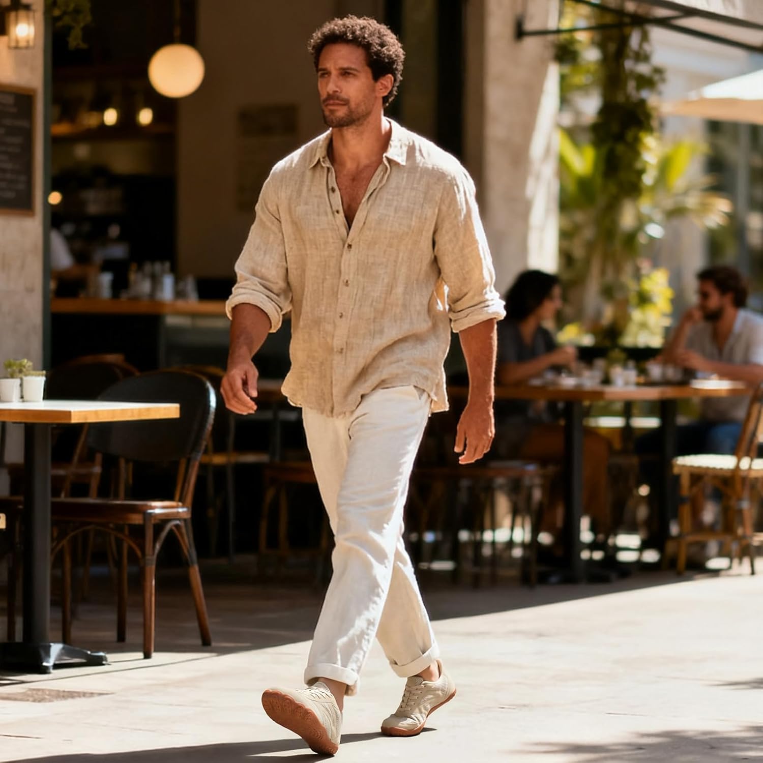 relxfeet Men's Barefoot Slip-On Shoes Wide Toe Box Zero Drop Minimalist Sneakers for Walking Training & Everyday Comfort - Image 2