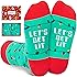 Zmart Christmas Socks for Kids - Snowman Gingerbread Lights Gifts, Xmas Stocking Stuffers