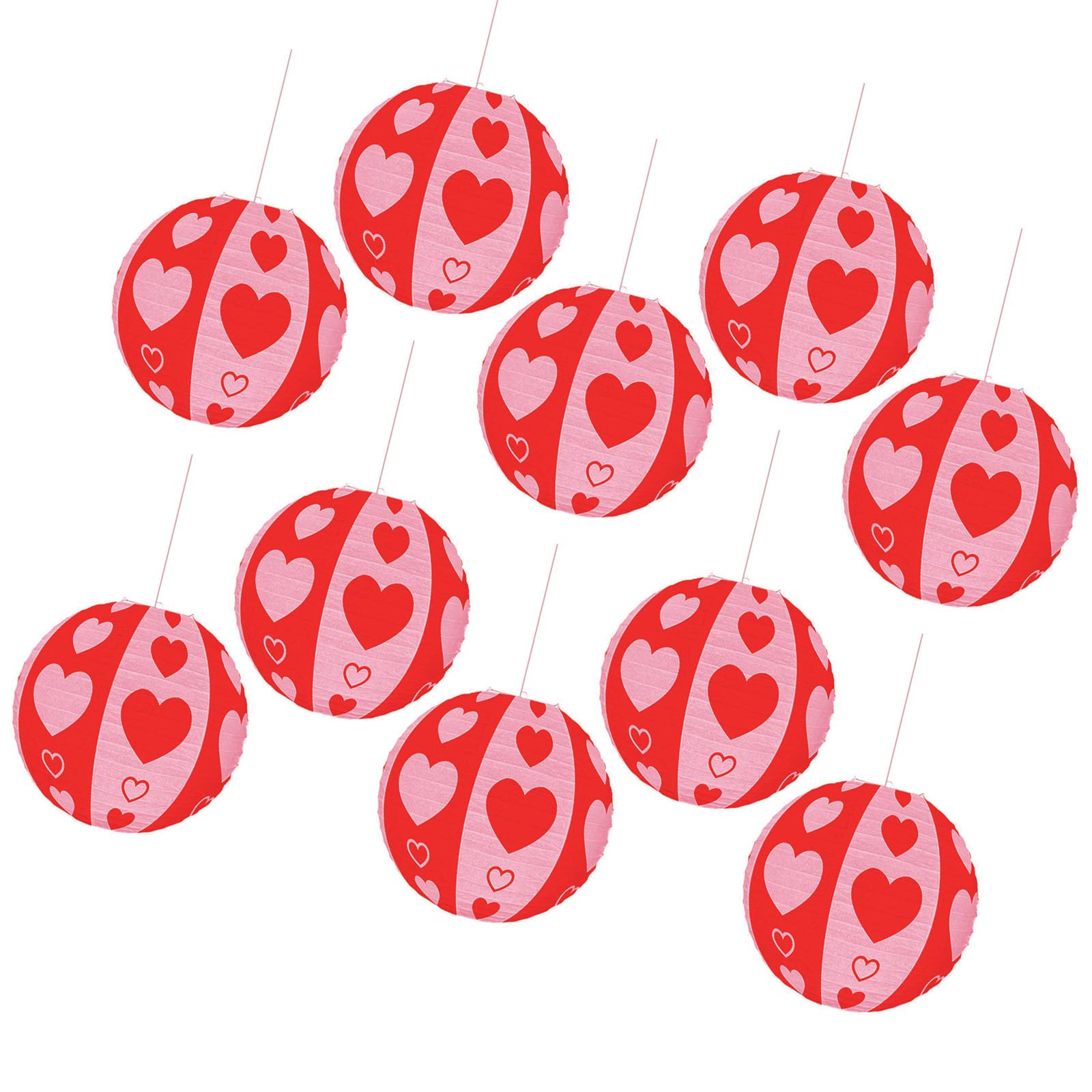 Elnwnnkc Of 10 Quick Assembly Heart Shape Light Decorations for Valentine Day Without Tools Needed Simple Setups for Parties and Event Garden Light