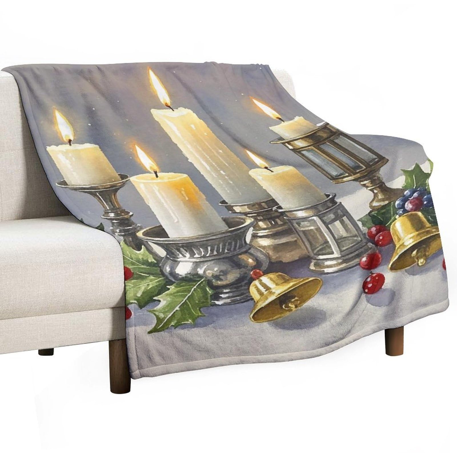 Couverture flanelle Noël idée cadeau plaid doudou confort