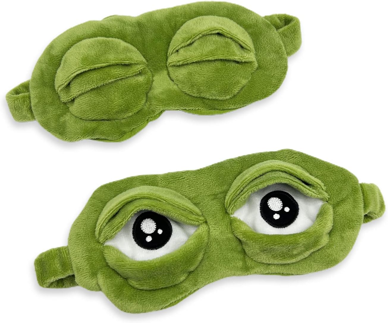 MIVAIUN Frog Eye Mask Green 3D Eye Cover Cartoon frog wacky Eye Mask