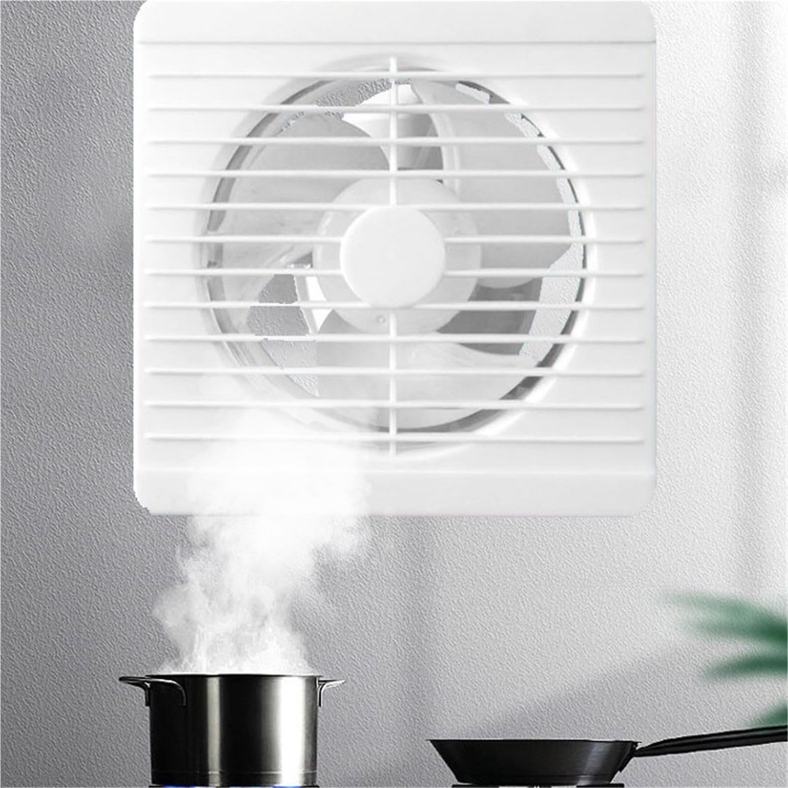 Ventilador de ático Extractor de aire for baño, montado en la pared y ventana for ventilación para el cuarto de baño