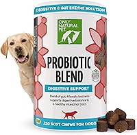 Vista 7 de Only Natural Pet Suplemento probiótico para perros y gatos, fórmula enzimática para la salud digestiva y intestinal, masticables digestivos