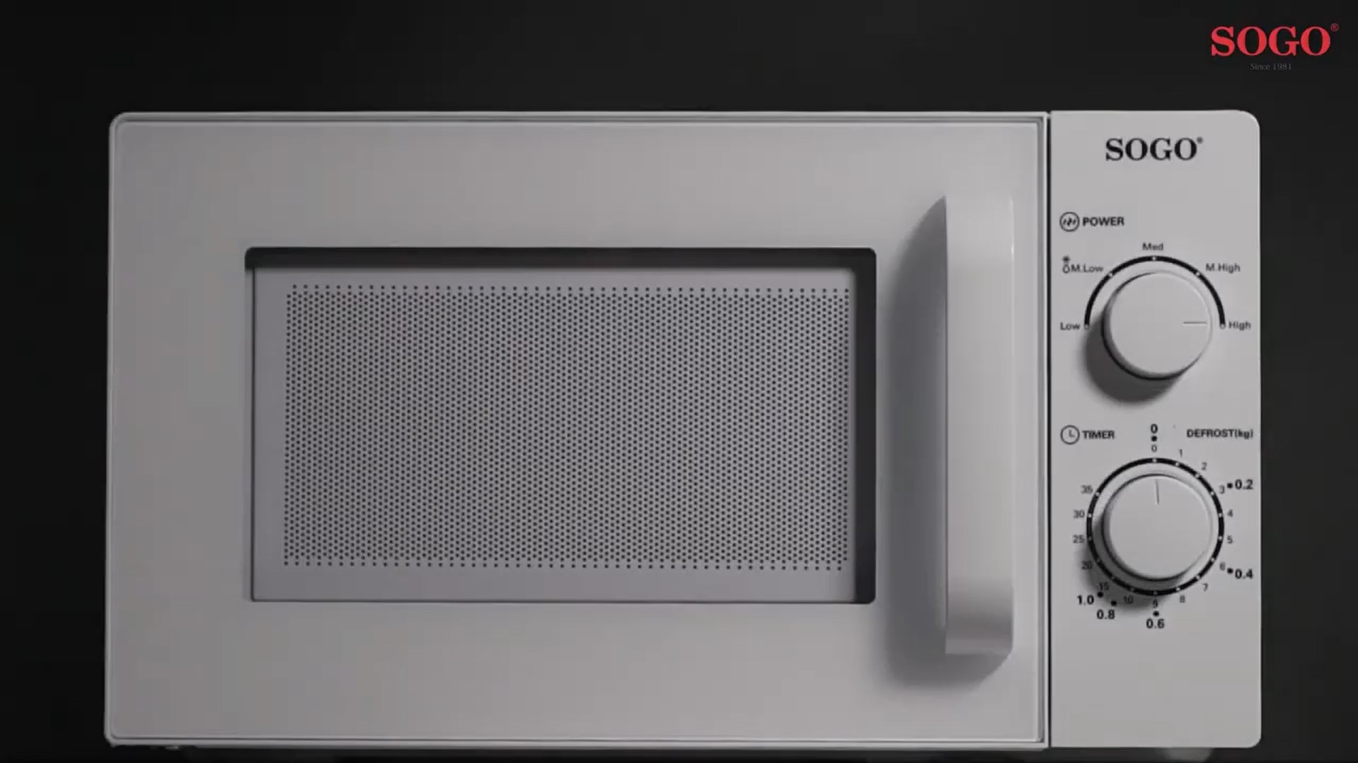 SOGO-SS-758-horno-microondas-Sin-Grill-de-instalacion-libre-y-capacidad-20-Litros-con-5-potencias-700-Watts-Color-blanco