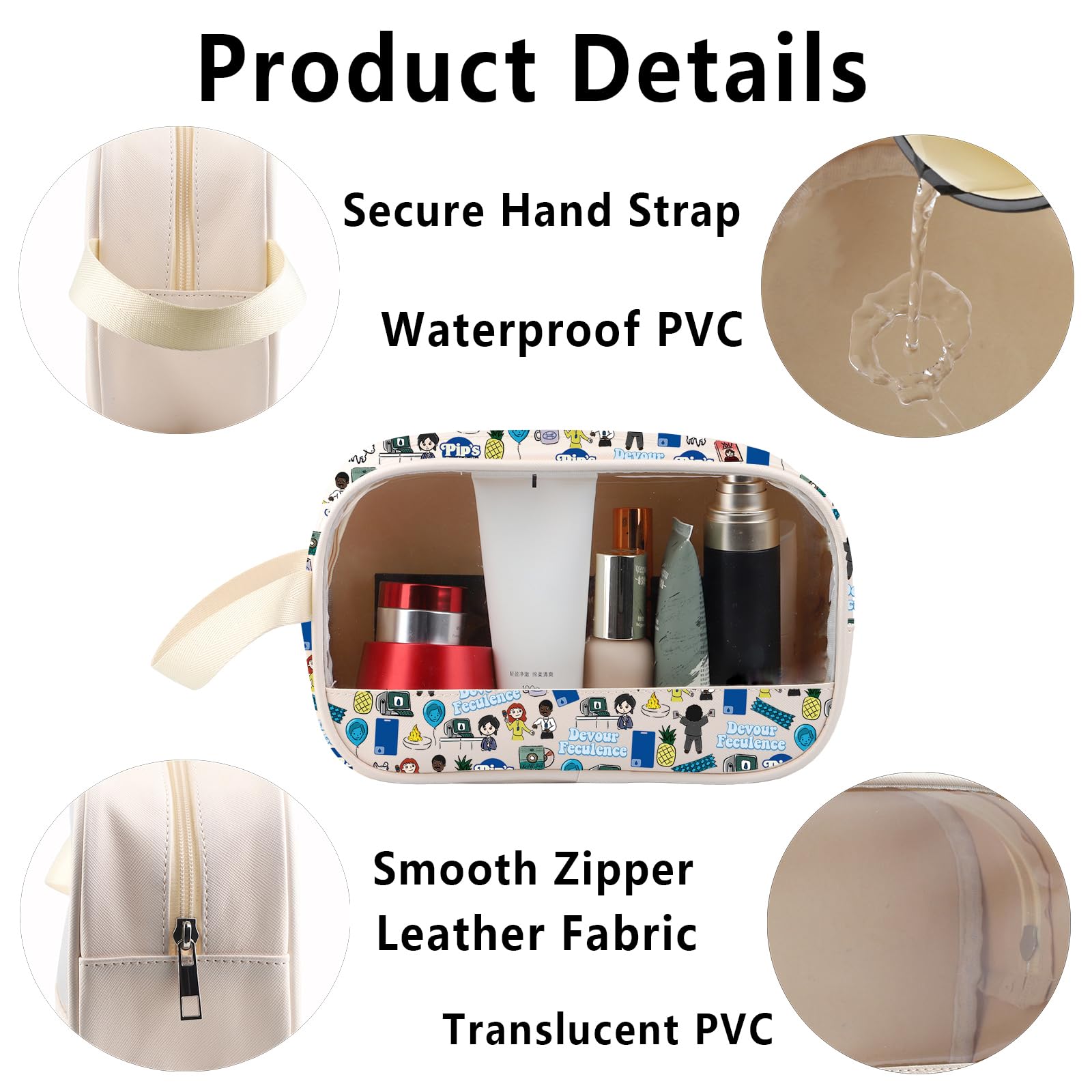 Lumon Industries Makeup Bag MDR Group Gifts Mark and Helly Gifts Macrodata Refinement Dept Gifts (TheWorkIs clear2) - Image 3