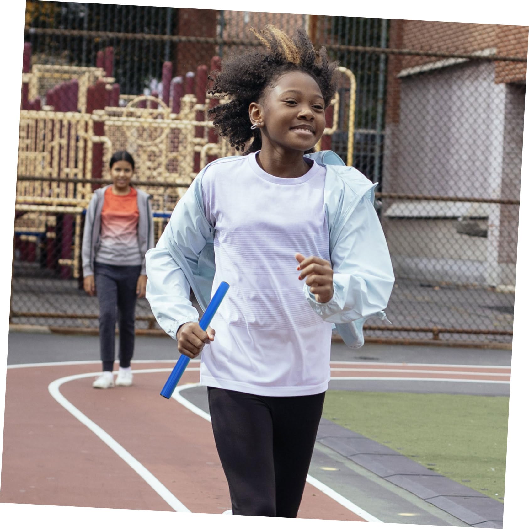 WOONEKY Bastoni per Staffetta di Atletica Leggera 4 Pezzi in Plastica 2,8 Cm Testimone Staffetta Colorato per Gare e Competizioni per Ragazzo Ragazza e Adulti Colore Casuale