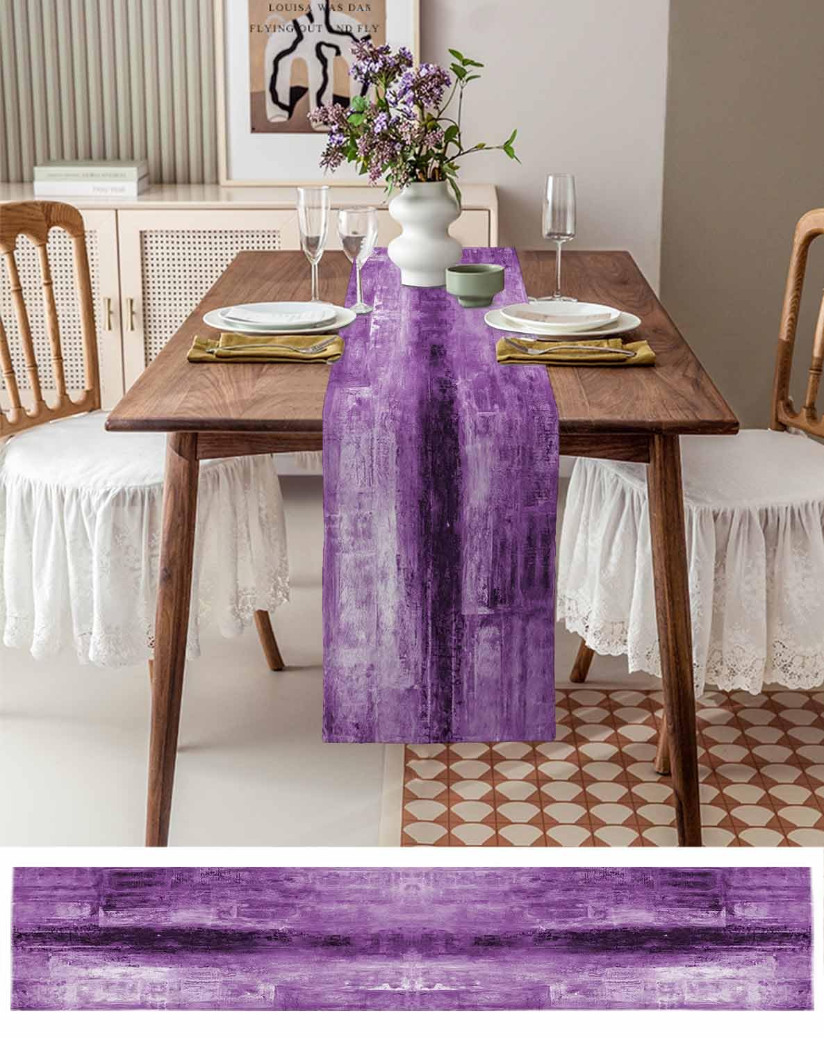 fitted lace wedding dress Amarello Purple main image 0