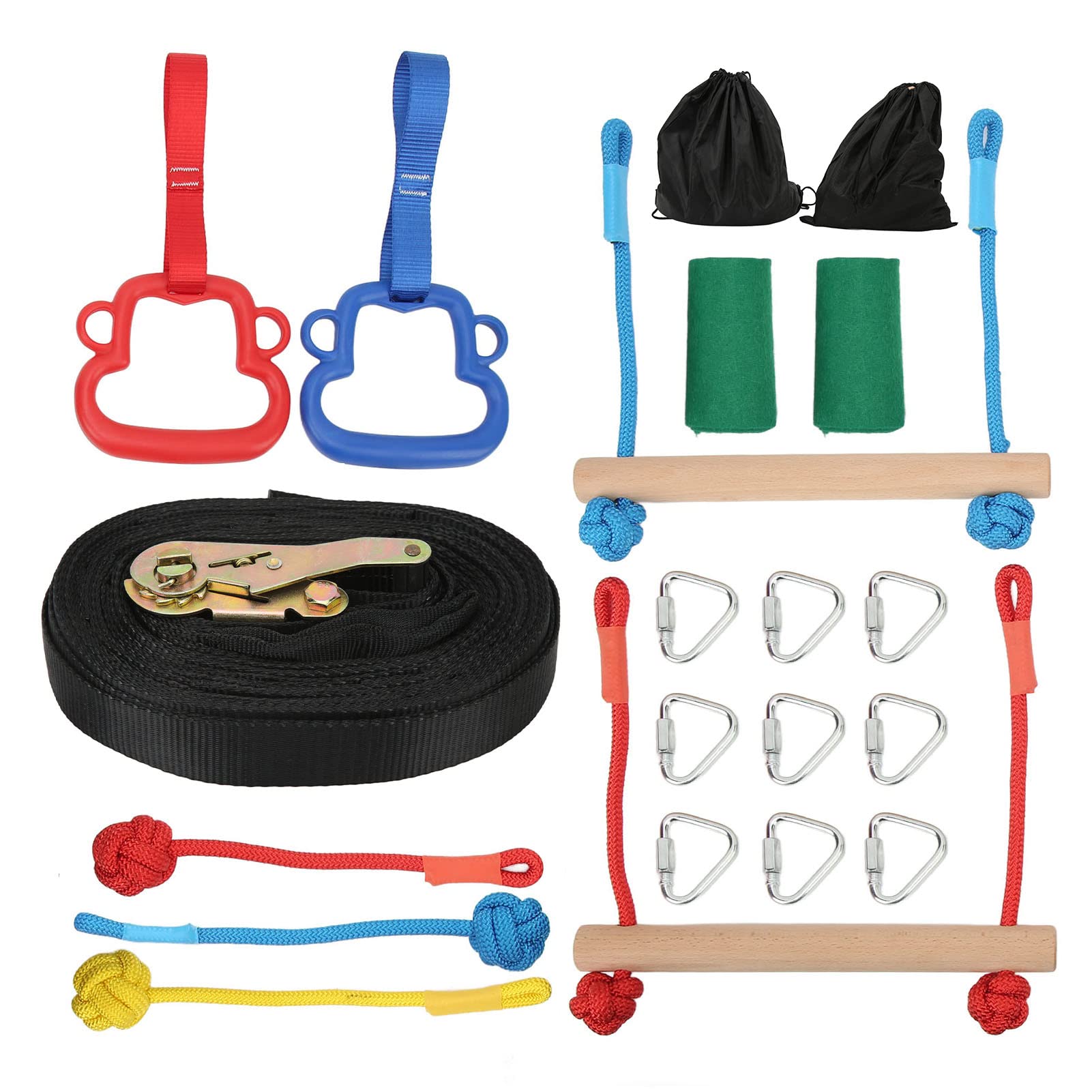Shanrya Anelli Monkey Bar Indoor, Anelli Monkey Bar per Bambini Stimolare la Competitività Sviluppare Hobby Sportivi Attrezzatura Ginnastica Indoor per Parco Giochi